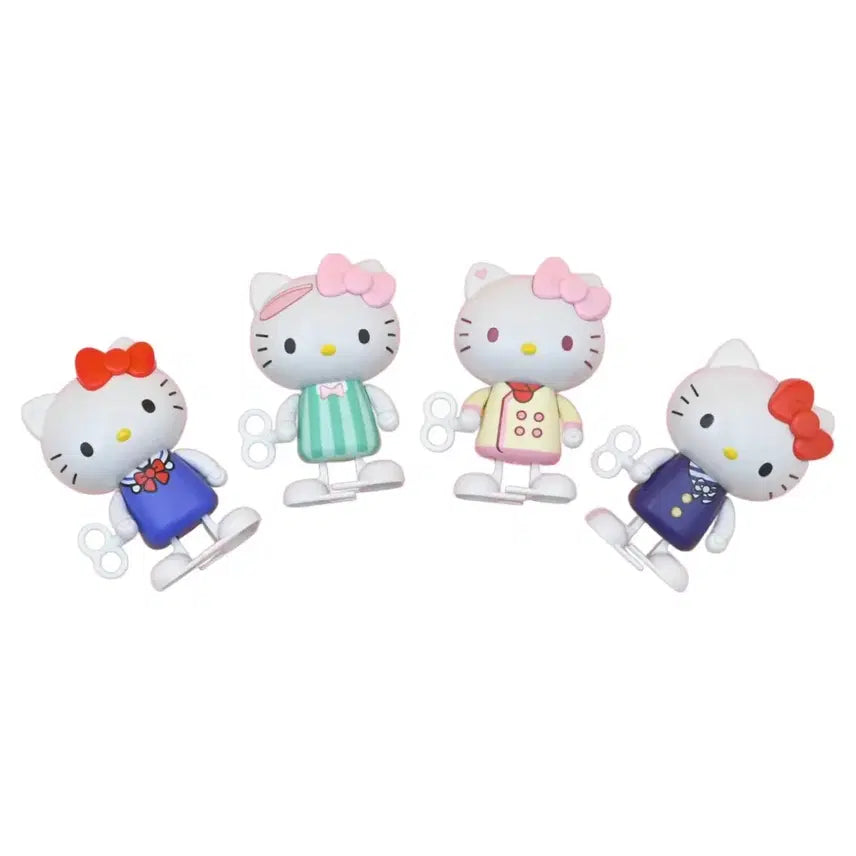 [BUNJANG] Sanrio Hello Kitty Wind-up Walking Figure Set / 새상품 키티 아장아장 태엽 피규어 세트