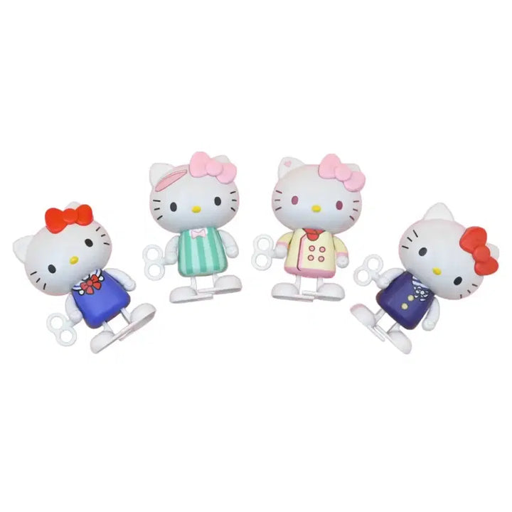 [BUNJANG] Sanrio Hello Kitty Wind-up Walking Figure Set / 새상품 키티 아장아장 태엽 피규어 세트