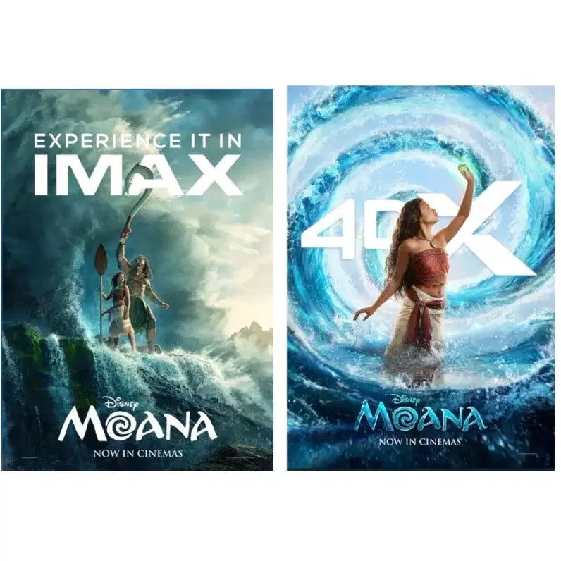 [BUNJANG] Moana Original Ticket / TTT / IMAX / 4DX Poster Set / [모아나] 오리지널티켓/TTT/아이맥스/4DX 포스터