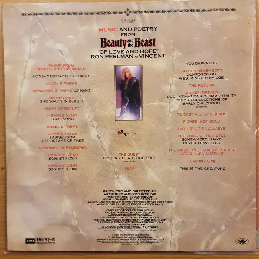 [BUNJANG] Lee Holdridge Beauty &amp; The Beast of Love LP / Lee Holdridge - Beauty&amp;The Beast of love