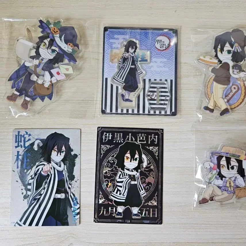 [BUNJANG] Demon Slayer Iguro Obanai Acrylic Stand &amp; Paper Goods Bundle Set / 귀멸의 칼날 이구로 오바나이 아크릴 스탠드 지류 일괄