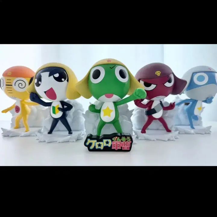 [BUNJANG] Sgt. Frog 5-Figure Bundle Set (Keroro, Tamama, Giroro, Kururu, Dororo) / [5종 일괄] 케로로 중사 타마마 기로로 쿠루루 도로로 피규어 판매
