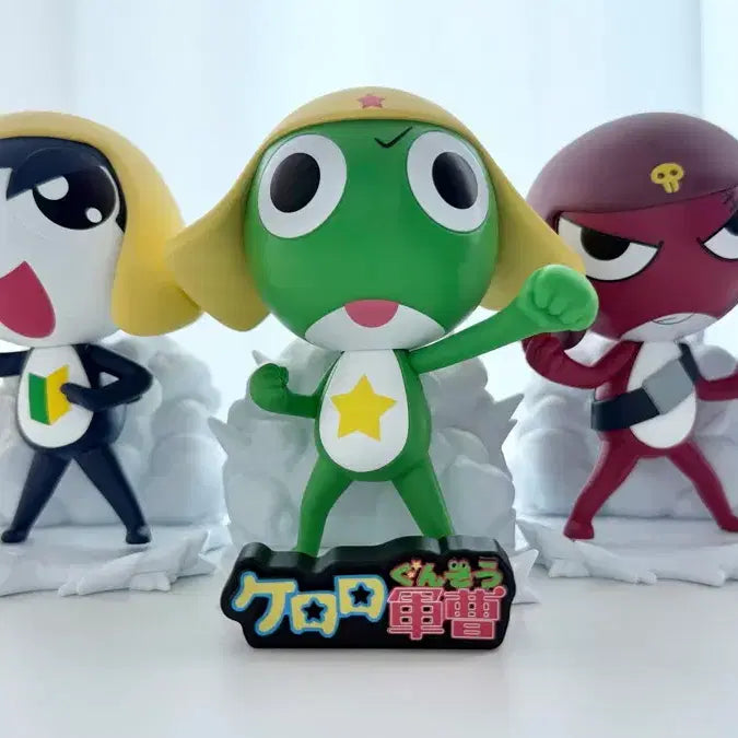 [BUNJANG] Sgt. Frog 5-Figure Bundle Set (Keroro, Tamama, Giroro, Kururu, Dororo) / [5종 일괄] 케로로 중사 타마마 기로로 쿠루루 도로로 피규어 판매