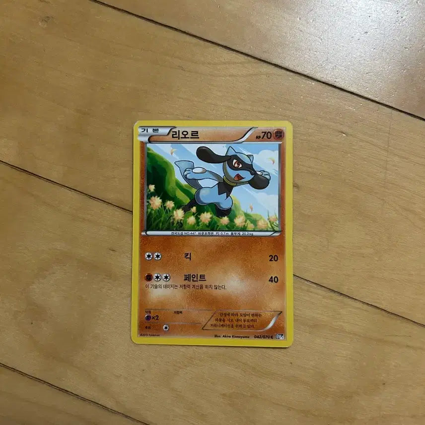 [BUNJANG] Pokemon BW Classic Card Lior 2013 / 포켓몬 B/W 고전카드 리오르 2013