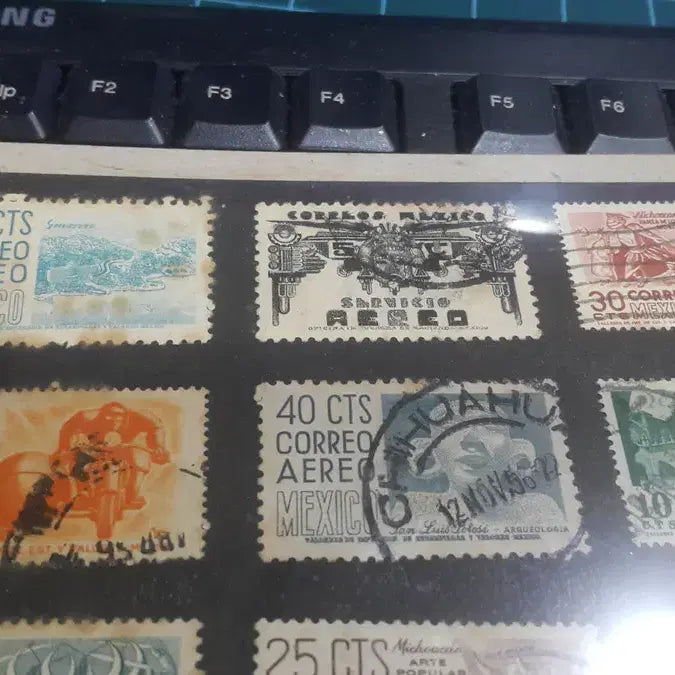 [BUNJANG] 1950s Mexico Used Stamps Collection (20 pcs) / 1950년대 멕시코 우표 모음