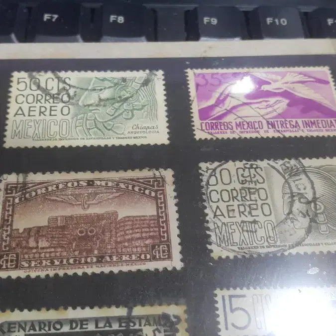 [BUNJANG] 1950s Mexico Used Stamps Collection (20 pcs) / 1950년대 멕시코 우표 모음