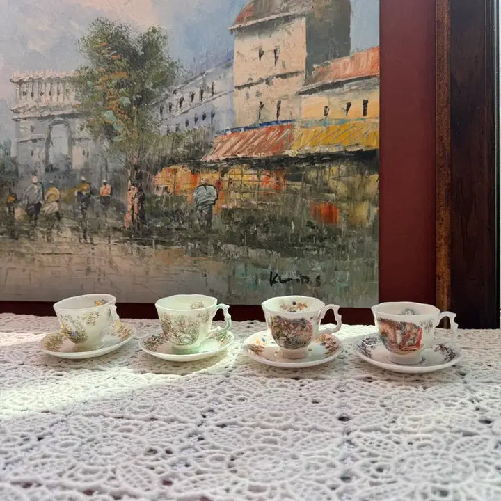 [BUNJANG] Royal Doulton Brambly Hedge Teacup Duo - Seasons Set / 브램블리 헷지 찻잔 듀오 사계절