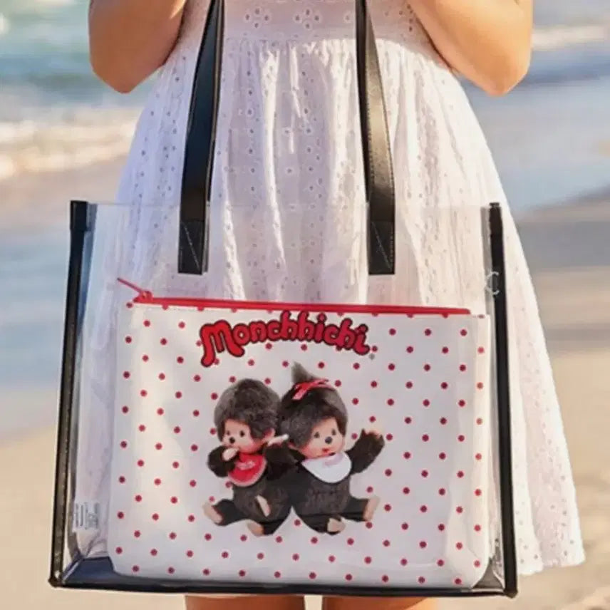 [BUNJANG] Monchhichi Beach Bag / 몬치치 비치백