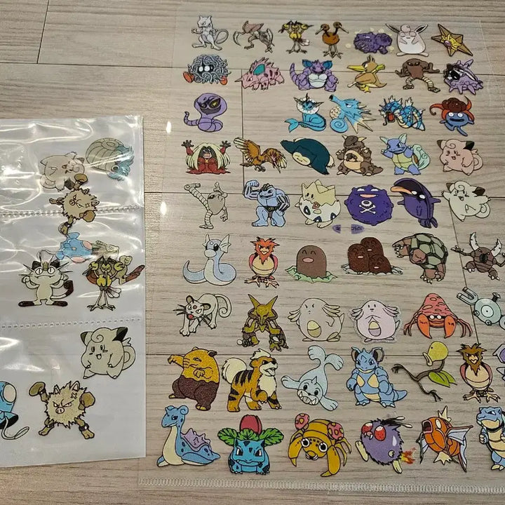 [BUNJANG] 1999 Pokémon Old Version Unused Stickers Bundle / 99년도 포켓몬 구버전 뗀씰 판매