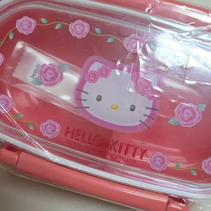 [BUNJANG] Sanrio Hello Kitty Rose Kitty 2-Tier Bento Box Container / 고전키티 로즈키티 장미키티 2단도시락 보관함