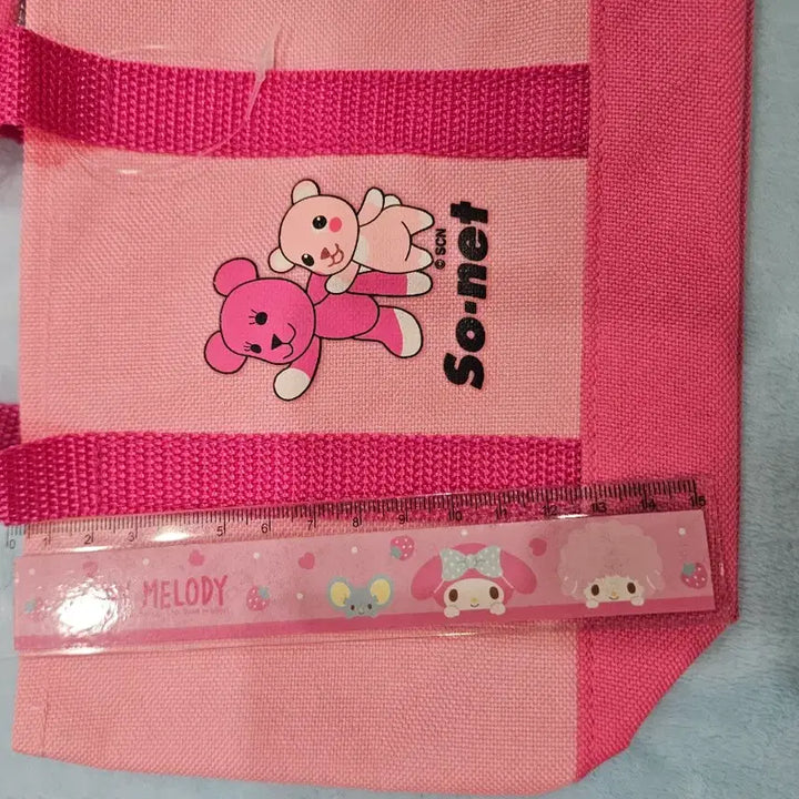 [BUNJANG] Popobear Pink Teddy Mini Shoulder Bag Retro / 일본고전 포포비 핑크곰돌이 미니보조가방 레트로