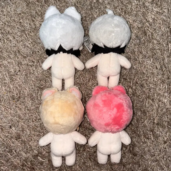 [BUNJANG] PLAVE 10cm Plush Dolls Noah, Bambi, Eunho, Hamin Bundle Set (Used) / 플레이브 10cm 노아 밤비 은호 솜인형 솜깅 4체 일괄(사용감ㅇ)