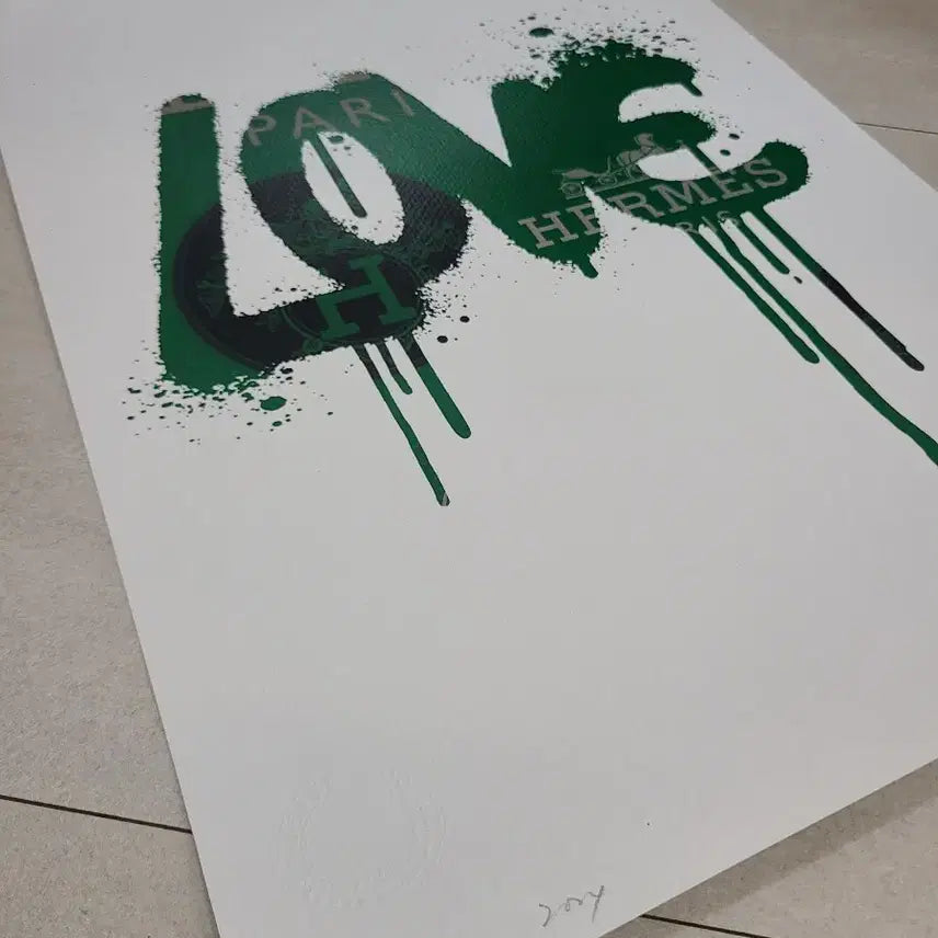 [BUNJANG] DEATH NYC Hermes LOVE Pop Art Print (2024) - Limited Edition 25/100 / 100장한정 DEATH NYC 팝아트 판화 - 에르메스 LOVE