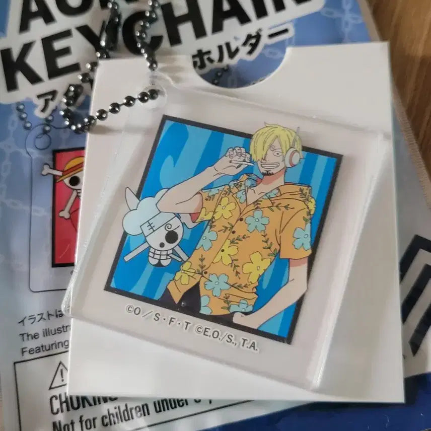 [BUNJANG] One Piece Acrylic &amp; Block Keychains Bundle Set (Nami, Sanji, Chibi Sanji) / 일괄)원피스키링 상디키링 나미키링  원피스특전