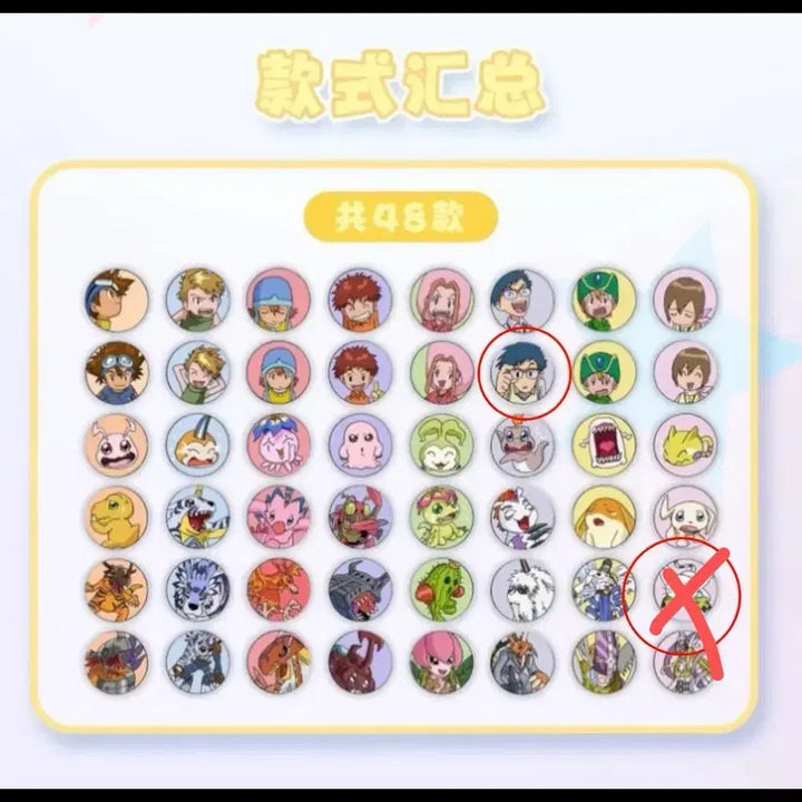 [BUNJANG] Digimon Random Lenticular Magnet Set / 디지몬 랜덤 랜티큘러 마그넷 (정석) 판매