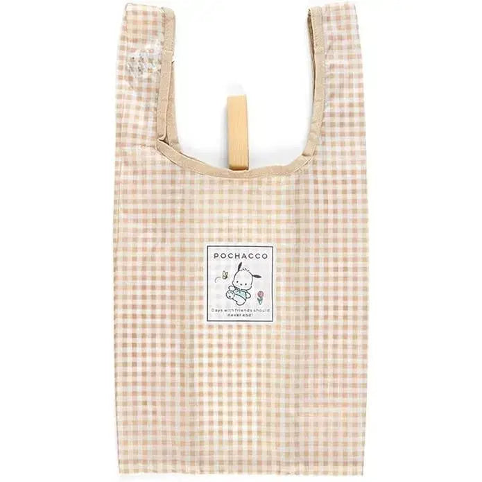 [BUNJANG] Sanrio Pochacco Checkered Eco Bag / 산리오 에코백 체크무늬 장바구니 포차코