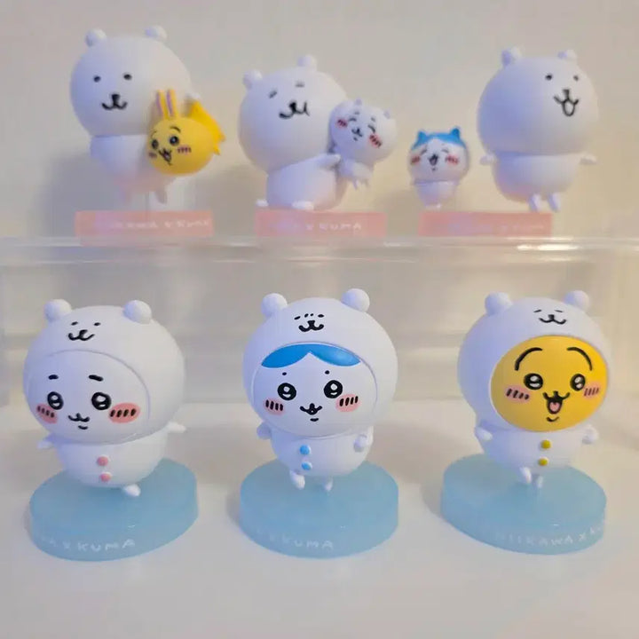 [BUNJANG] Chiikawa Nagamo 6 Types Figure Set / 치이카와 농담곰 나가노 6종 피규어