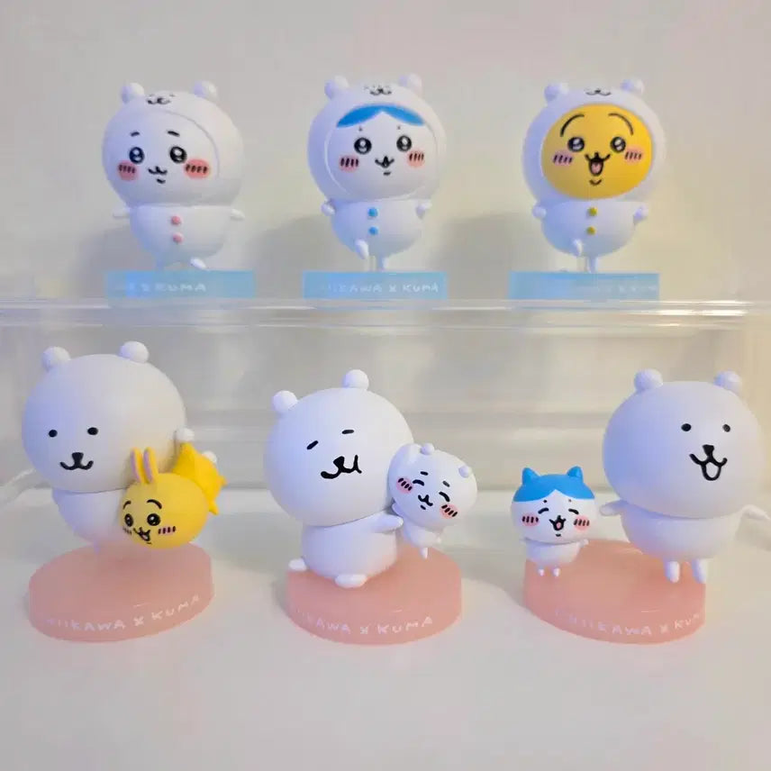 [BUNJANG] Chiikawa Nagamo 6 Types Figure Set / 치이카와 농담곰 나가노 6종 피규어