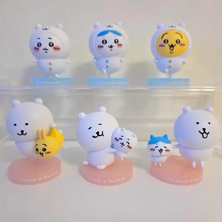 [BUNJANG] Chiikawa Nagamo 6 Types Figure Set / 치이카와 농담곰 나가노 6종 피규어