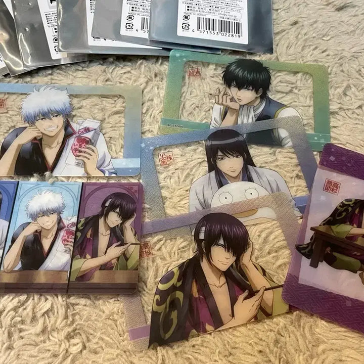 [BUNJANG] Gintama Rest Ver. Transparent Pass Card Set - Gintoki, Hijikata, Sougo, Shinsuke / 은혼 휴식 투명 파샤 7종 긴토키 히지카타 소고 신스케