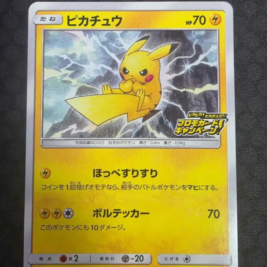 [BUNJANG] Pikachu Promo Sword &amp; Shield Japanese Edition / 피카츄 프로모 소드엔실드 일판