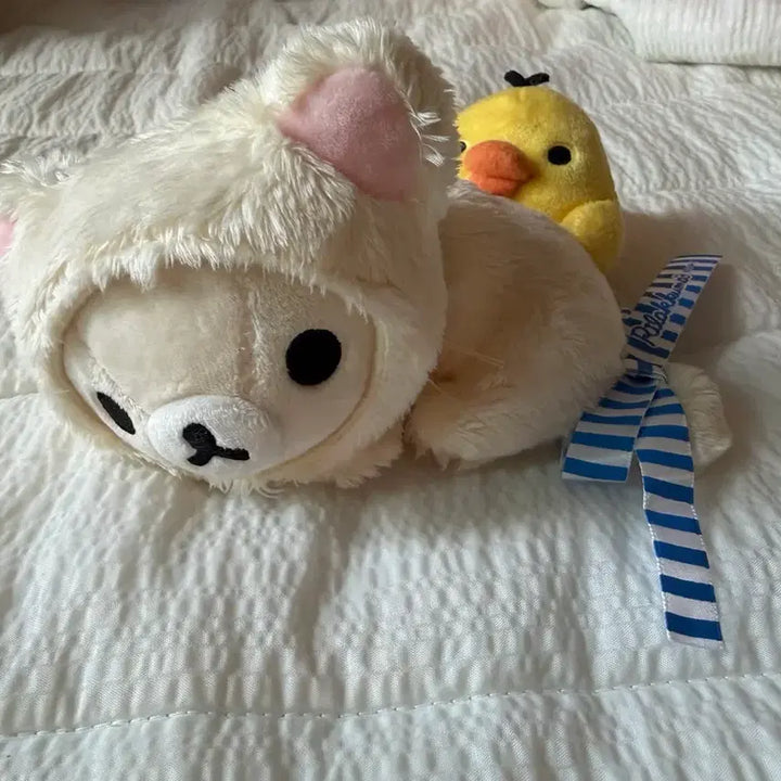 [BUNJANG] Rilakkuma Cat Plush (Classic) / 키이를 얹고 있는 네코 코리락쿠마