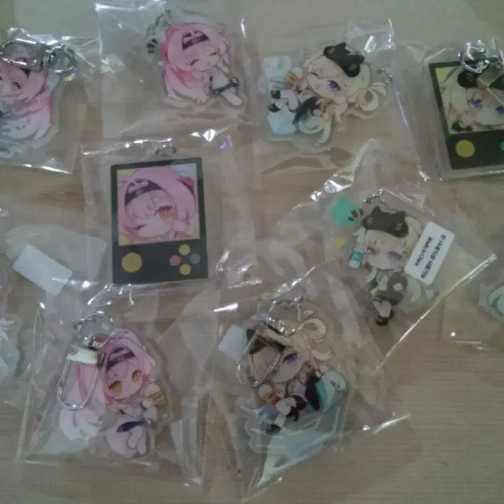 [BUNJANG] Mezzo Arclight Keyring Compose New Full Collection Set / 명조 아크릴키링 컴포즈신품 올10세트 에이메스,린네 풀컬렉션,봉투편지세트