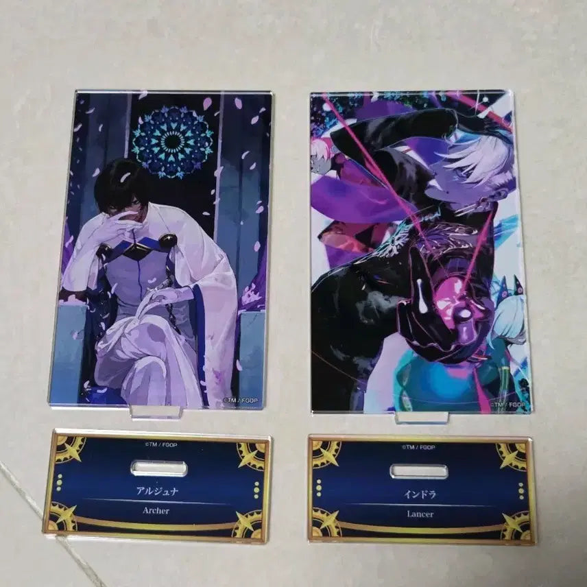 [BUNJANG] Fate/Grand Order Arjuna &amp; Indra Acrylic Stand Bundle / fgo 아르주나 인드라 아크릴스탠드 일괄 페그오