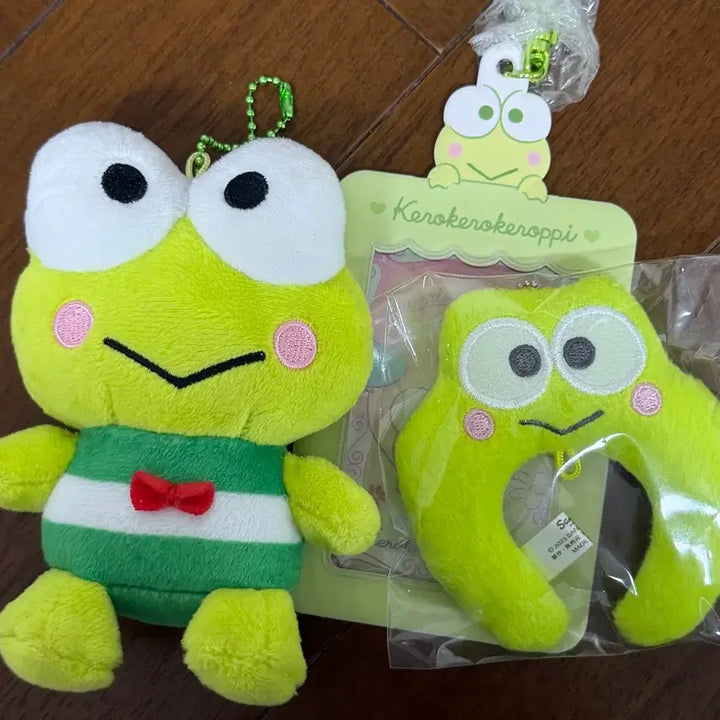 [BUNJANG] Sanrio Keroppi Mini Hairband, Plush Keychain, Photocard Holder Bundle / [일본 정품] 산리오 케로피 굿즈 일괄 판매