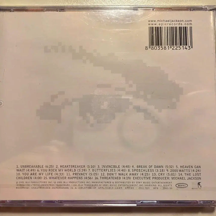 [BUNJANG] Michael Jackson Invincible Blue Cover CD / 마이클 잭슨 CD Michael Jackson 마이클잭슨