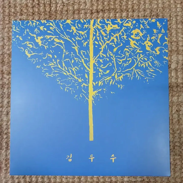 [BUNJANG] Kim Doo Soo Album Cover Blue Yellow LP / LP 김두수 재반앨범 커버 블루 옐로우