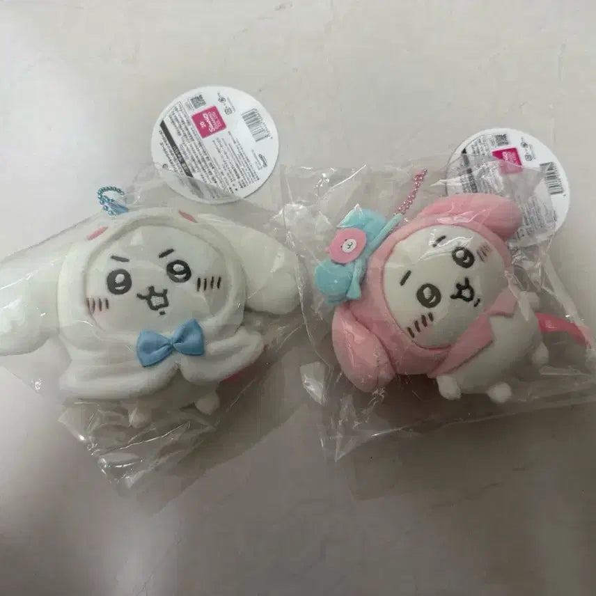 [BUNJANG] Cinnamoroll x Chiikawa &amp; My Melody x Chiikawa Plush Bundle / 시나모롤 치이카와 + 마이멜로디 치이카와