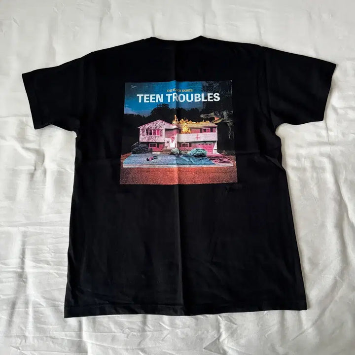 [BUNJANG] The Black Skirts Tint Trouble Print T-Shirt Black L / 검정치마 MD 굿즈 / 틴트러블 프린트 티셔츠 블랙 / L