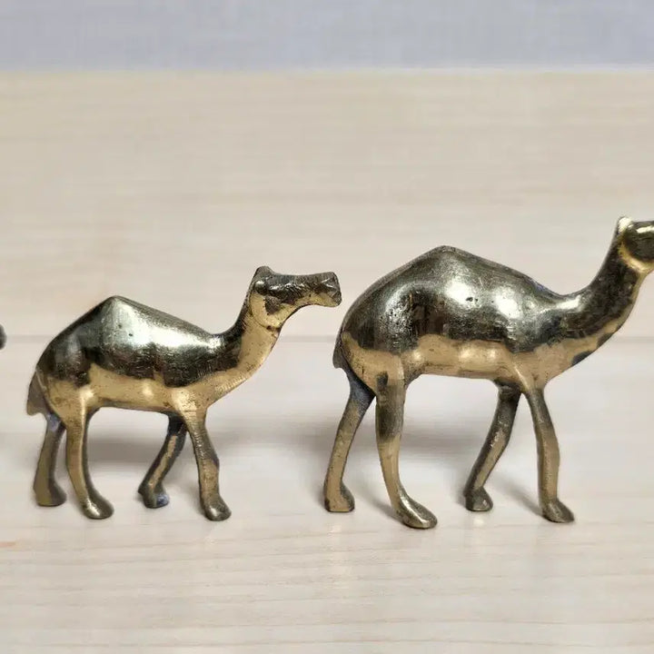 [BUNJANG] Brass Camel Ornament Set (4 Pieces) / 황동 낙타 장식 4종 세트