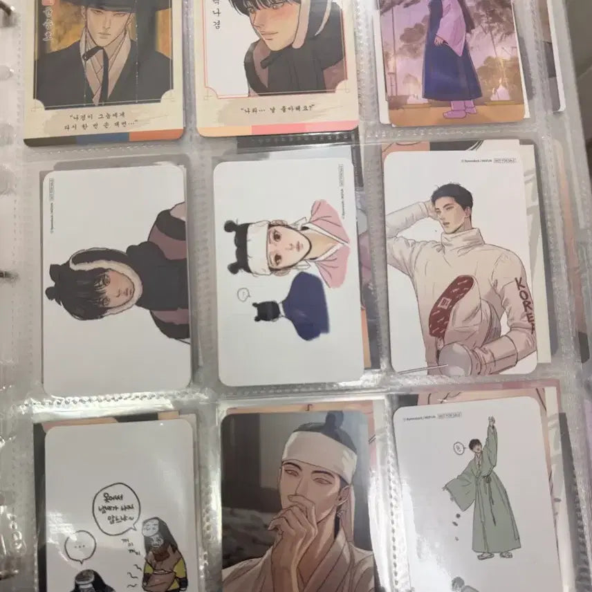 [BUNJANG] Mopon "Nightfall Gallery" Set: Photocard, Coaster, Postcard Bundle / 모펀 야화첩 모펀 포토카드 ,코스터 ,엽서 등 특전 일괄 양도