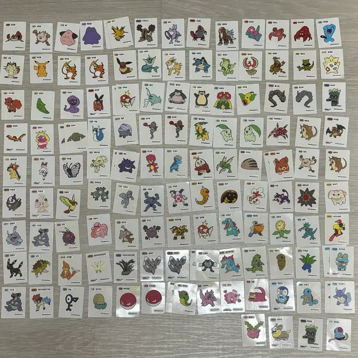 [BUNJANG] Pokemon 30th Anniversary Special Halloween Event Sealed Stickers - Japan Mega Mewtwo / 포켓몬 띠부씰 스페셜 할로윈 이벤트 미개봉 30주년 일본 진화 메가 뮤츠