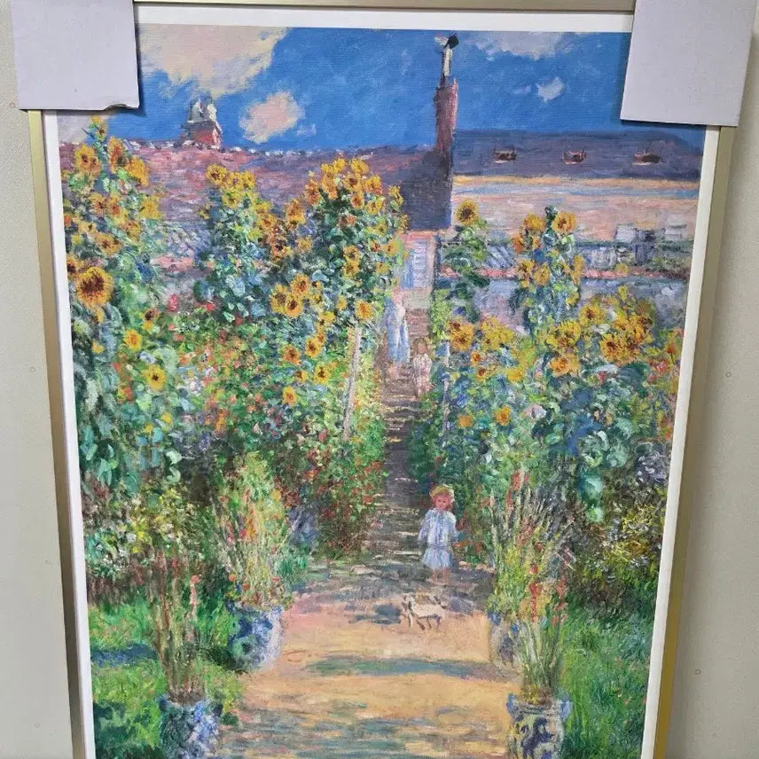 [BUNJANG] Claude Monet Sunflower Garden Framed Print / 클로드 모네 해바라기 정원 액자