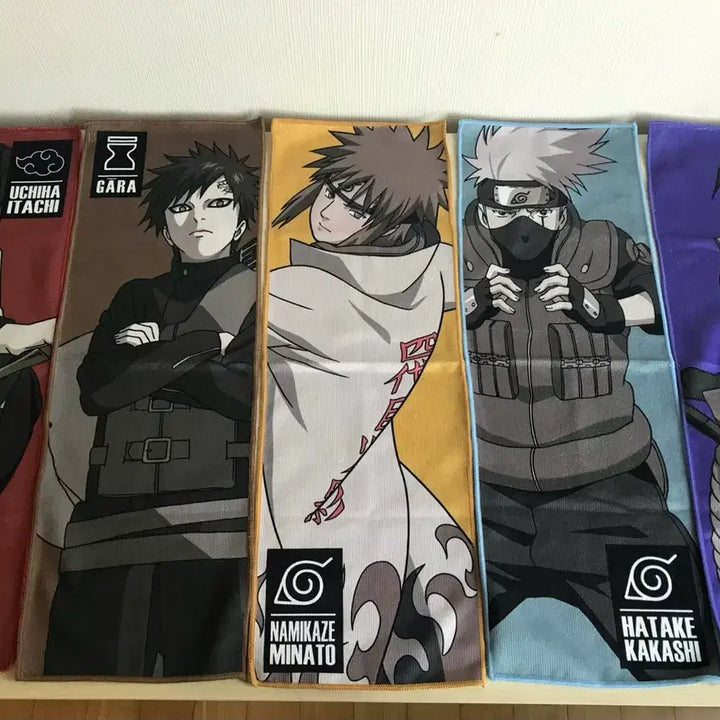[BUNJANG] Naruto Ichiban Shoji Lottery F Prize Towel - Kakashi, Gaara, Itachi, Minato, Sasuke Bundle / 나루토 쿠지 타올 F상 카카시 가아라 이타치 미나토 사스케 굿즈