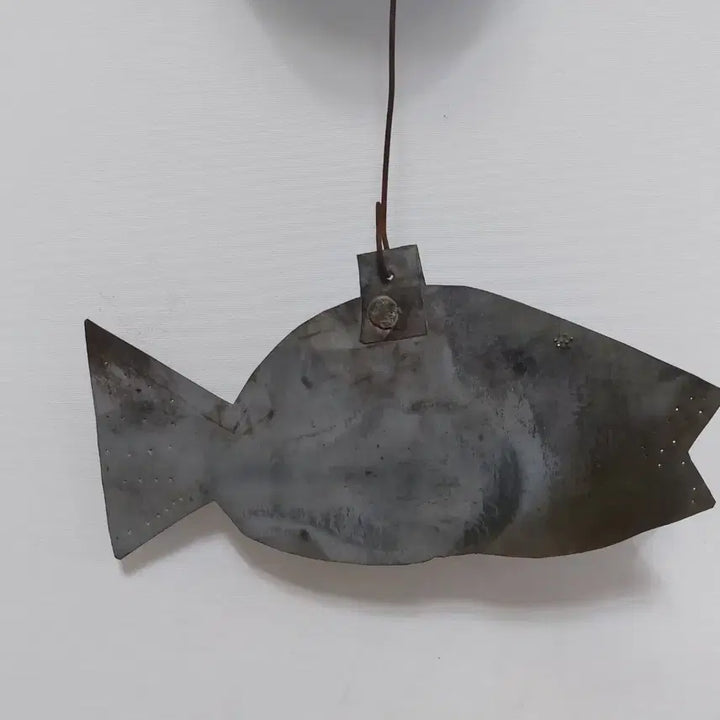[BUNJANG] Antique Brass Wind Chime (Bungeo Jong) / 오래된 동 풍경종- 동종. 붕어종 . 민속품 . 만물당