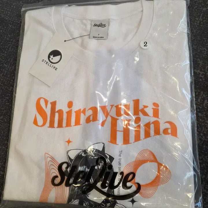 [BUNJANG] Stellive Shirayuki Hina Short Sleeve T-Shirt / 스텔라이브 시라유키 히나 반팔 티셔츠