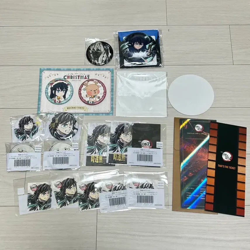 [BUNJANG] Muichiro Tokito Merchandise Bundle (Bromide, Sticker, Coaster, Postcard, Can Badges) / (선착순 덤!) 무이치로 캔뱃지 브로마이드 스티커 코스터 엽서 무한성