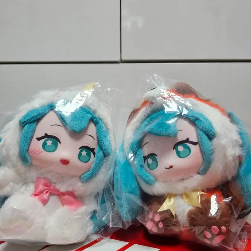 [BUNJANG] Hatsune Miku Forest Animal Plush Set (2 Types) / 하츠네 미쿠 숲속 동물 인형 2종