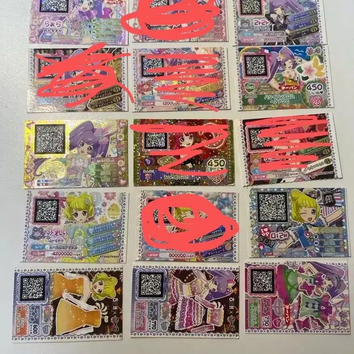 [BUNJANG] Pripara Solami Smile Lalala Mirei Sophie Friendship Ticket Bundle Set / 프리파라 솔라미스마일 라라 미래 소피 한판 일판 티켓 우정티켓 일괄 판매