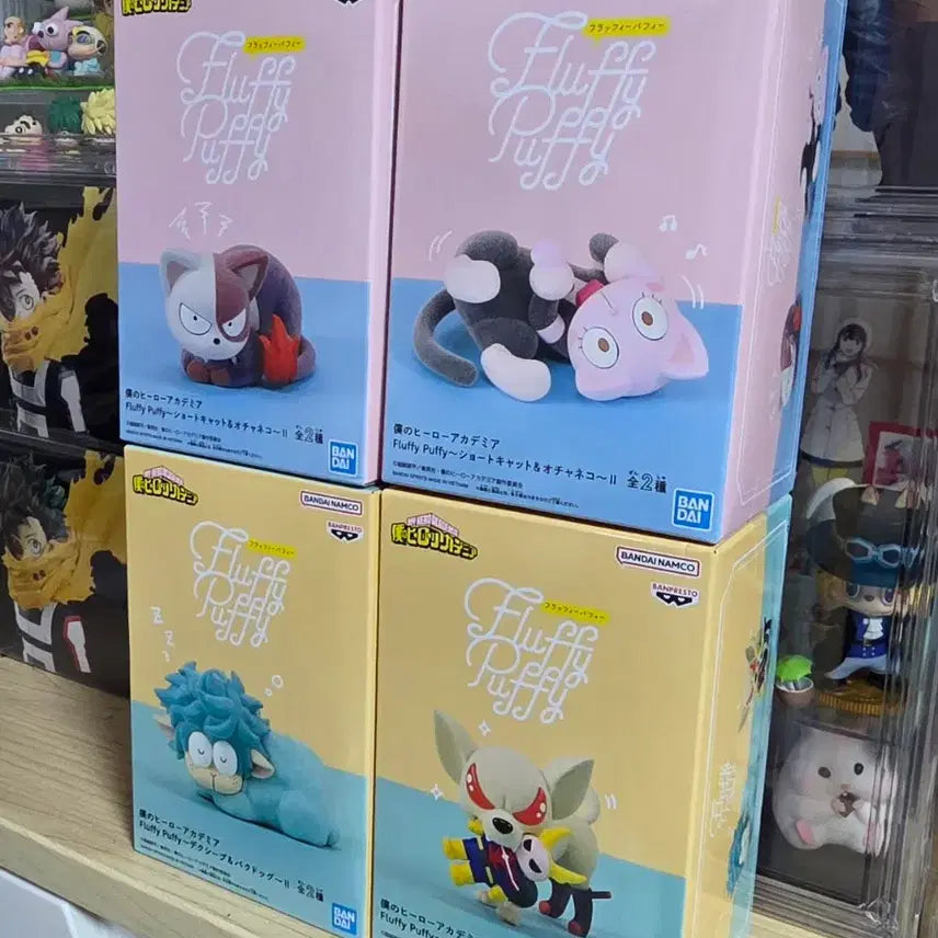 [BUNJANG] My Hero Academia Fluffy Puffy 4-Figure Set / 최저가)나의히어로아카데미아 Fluffy Puffy 4종 세트 피규어