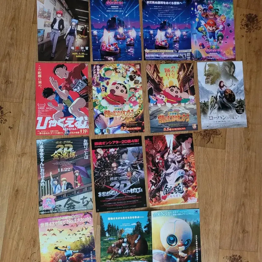 [BUNJANG] 78-Piece Collection: Minions, Toy Story, Moana, That Time I Got Reincarnated as a Slime, Gintama, Assassination Classroom Movie Flyers / 총78장)미니언즈 토이스토리전단지 모아나 전생슬 은혼 암살교실 영화전단지