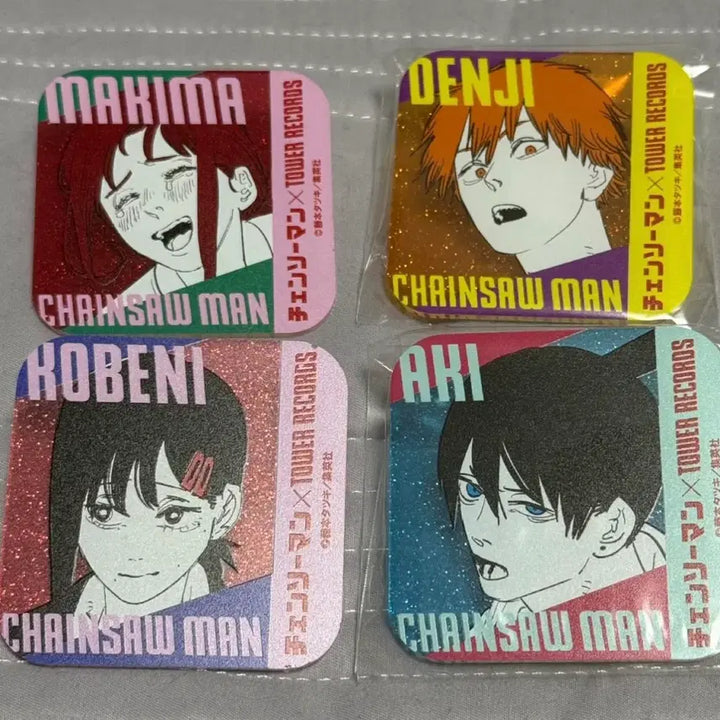 [BUNJANG] Chainsaw Man Tower Records Limited Edition Acrylic Badge Set / 체인소맨 타워레코드 한정 아크릴 뱃지 세트