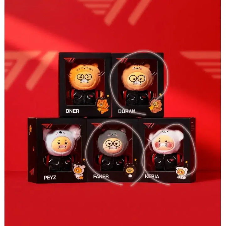 [BUNJANG] T1 Chunsik 3-Figure Bundle Set (Doran, Faker, Keria) - Mint Condition / [미개봉] T1 춘식 (도란 페이커 케리아) 3개 일괄