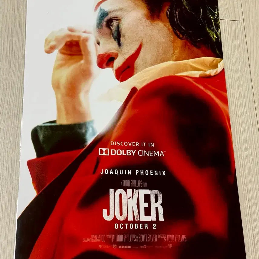 [BUNJANG] Joker (2019) Joaquin Phoenix Dolby Cinema A3 Poster / [2019초희귀한정판]영화 호아킨피닉스 조커1 돌비 DOLBY 포스터A3