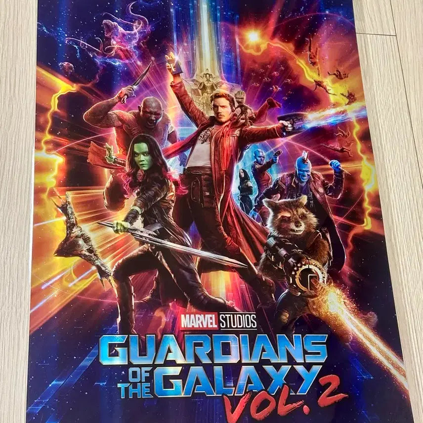 [BUNJANG] Guardians of the Galaxy Vol. 2 Holographic Poster (A3) / [초희귀한정판]영화 마블 가디언즈오브갤럭시2 홀로그램 포스터(A3)