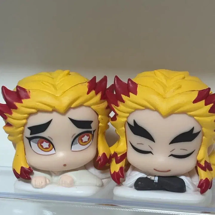 [BUNJANG] Demon Slayer Rengoku Kyojuro &amp; Senjuro Onemutan Figure Bundle Set / (일괄) 귀멸의 칼날 렌고쿠 쿄쥬로 센쥬로 오네무탄 피규어 세트판매